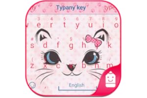 Kitty Face Theme&Emoji Keyboard