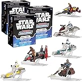 Star Wars Micro Galaxy Squadron Scout Class Blind Box, 3-Pack - Series 7 - Receive 3 of 6 Assorted Collectible 2.5" Vehicles 