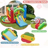 Maxmass Inflatable Bouncy House Kids Castle Slide Ball Pit Basketball Hoop 680W view 3