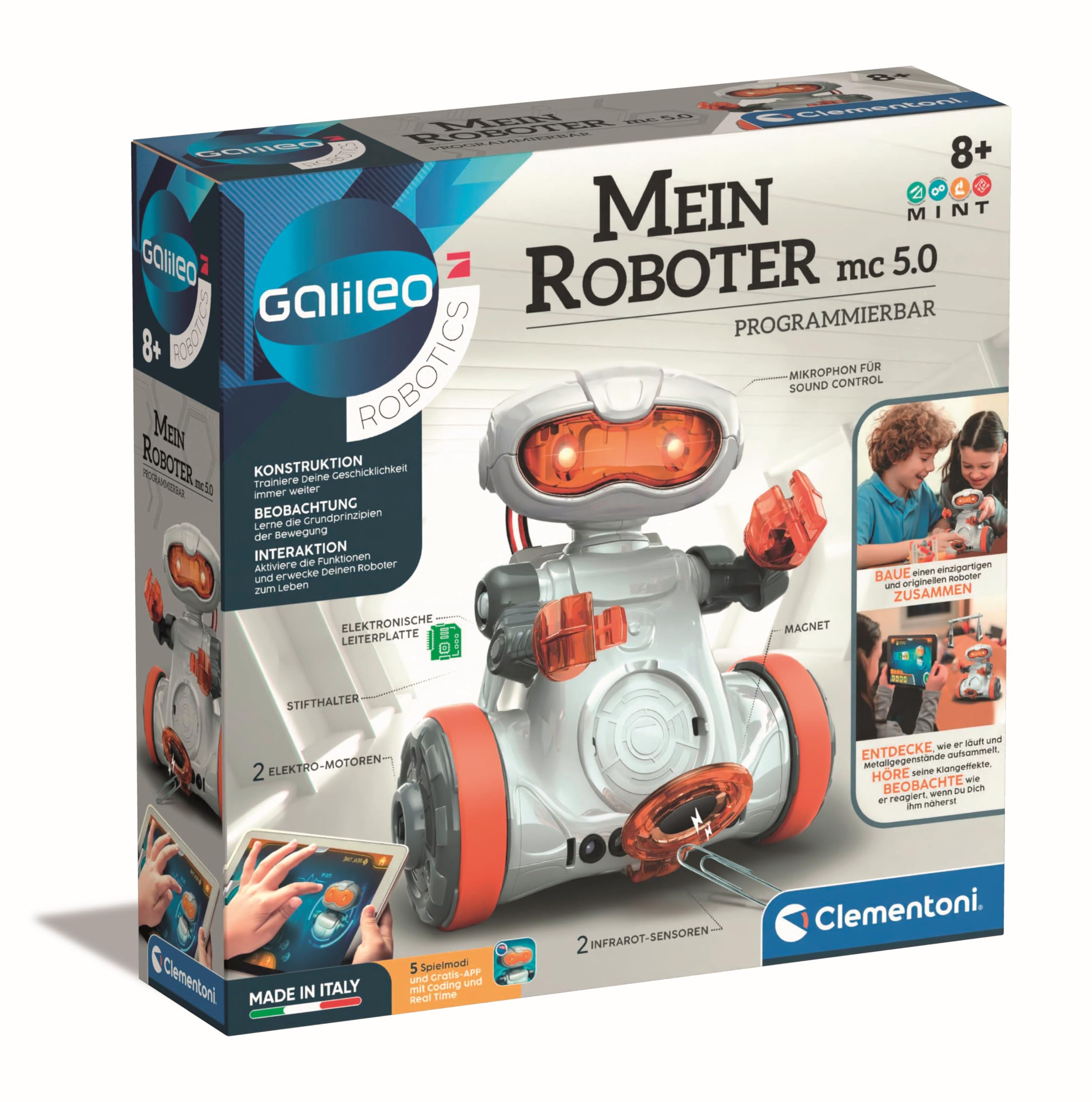 galileo spielzeug Mua Clementoni Galileo Robotics – Mein Roboter MC 5.0, Robotik für