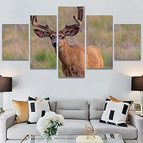 SIGNWIN 5 Panel Canvas Wall Art Modern Art...