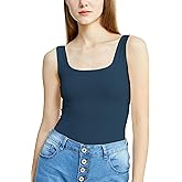 POSESHE Women's Plus Size Bodysuit Tank Top Sexy Soft Bodysuits For Women, M-5XL