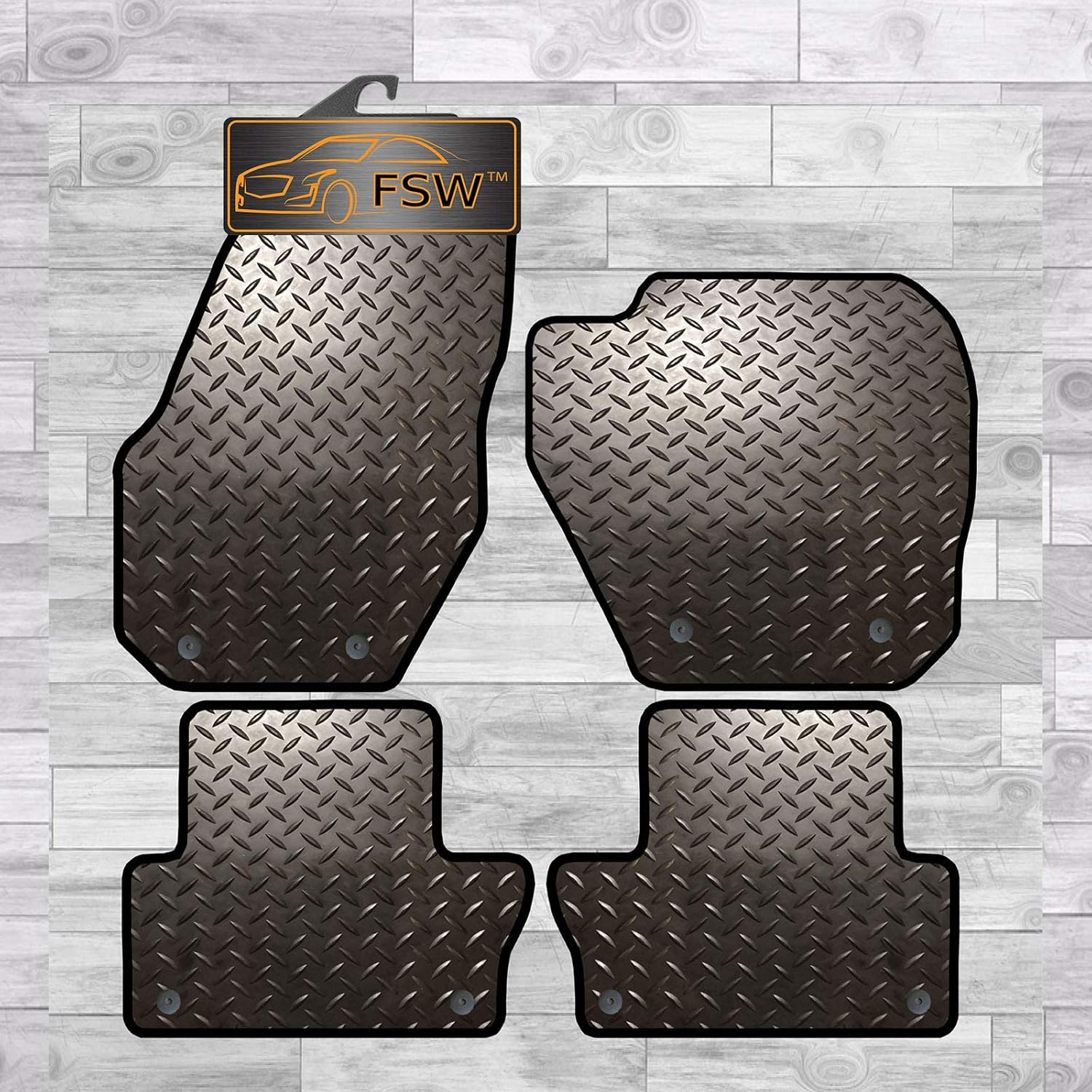 FSW Xc60 2008On Fully Tailored 3MM Rubber Heavy Duty Car Floor Mats