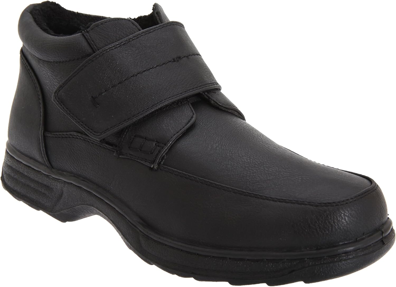 mens ankle boots with velcro fastening