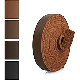 JinRuiKJ Top Grain Leather Strap - 1/2 Inch Wide 72 Inches Long Brown Leather Strips - Very Suitable for DIY Arts & Craft Pro