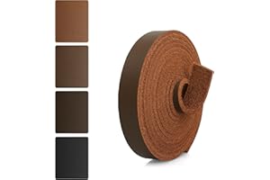 JinRuiKJ Top Grain Leather Strap - 1/2 Inch Wide 72 Inches Long Brown Leather Strips - Very Suitable for DIY Arts & Craft Projects, Traction Ropes, Bag Straps, Furniture Handles