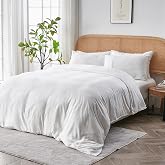 SIJO AiryWeight Tencel Duvet Cover, 100% Lyocell Derived from Eucalyptus, Buttery Soft, Best Cooling Sheets By Architectural Digest (Snow, Twin/Twin XL 70"x90")
