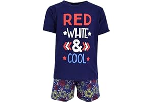 Unique Baby Boys Red White And Cool 4th of July Outfit Clothes Set