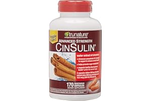 TRUNATURE Advanced Strength CinSulin Concentrated Cinnamon Capsules, 170 ct.