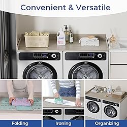 COOLBEBE Washer and Dryer Countertop, Wood Laundry