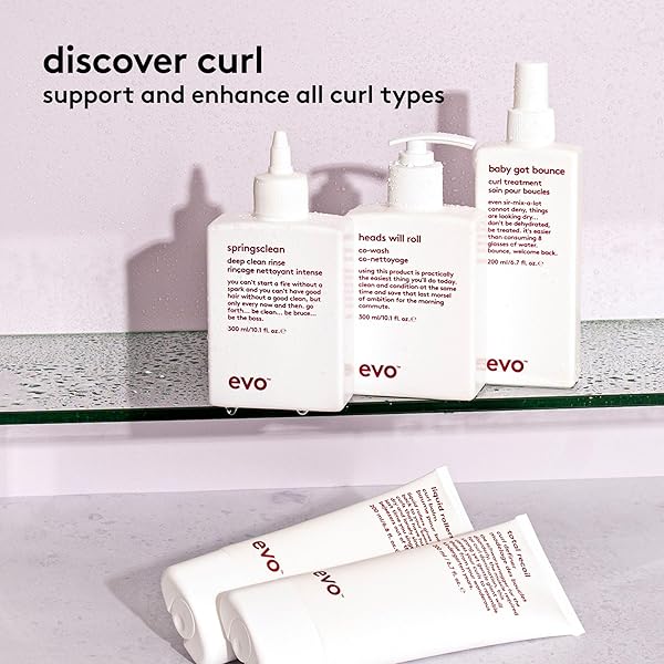EVO TOTAL RECOIL CURL DEFINER – FULL SIZE STRONG HOLD DEFINER TO ACTIVATE SHAPE FOR A POLISHED, SOFT, FRIZZ FREE FINISH – 6.7FL.OZ