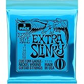 Ernie Ball Extra Slinky Nickel Wound Electric Guitar Strings 3-pack, 8-38 Gauge (P03225)