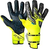 Reusch Attrakt Fusion Guardian Goalkeeper Gloves, Safety Yellow/Silver/Black, Size 11
