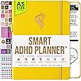 Adhd Daily Planner - A Self Care Personal Gratitude Journal to Increase Productivity and Success in Life & Work, Weekly & Monthly Undated Planner for Women and Men, Vision Board & Organizer + Stickers