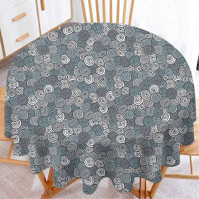 Mademai - Mantel geométrico de estilo retro dibujado a mano, diseño