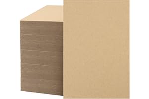 MBC MAT BOARD CENTER Mat Board Center, 200-Pack 4x6 Corrugated Cardboard Sheets, Trading Card Protectors For Shipping, Cardboard Inserts Packing Dividers Layer Pads, Corrugated Sheet For Craft Project (Kraft Brown