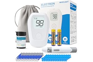 CAKRNPS Blood Glucose Monitor Kit, Blood Sugar Testing kit with 50 Blood Sugar Test Strips, 50 Lancets, Blood Glucose Meter for Medical Accuracy, 5-Second Test Meter Glucometer Kit for Diabetes Testing