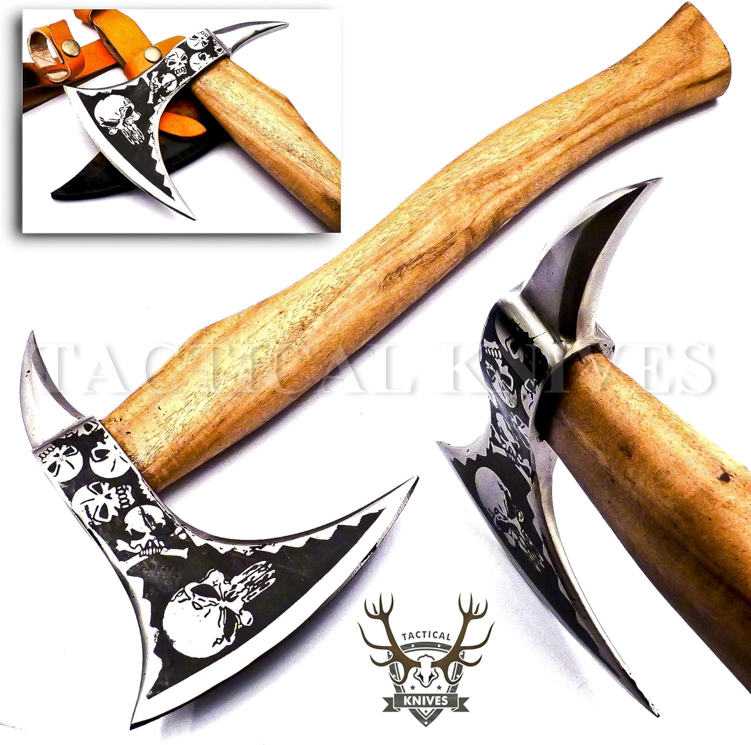 Tactical Hatchet 17" Hand Stainless Steel Custom