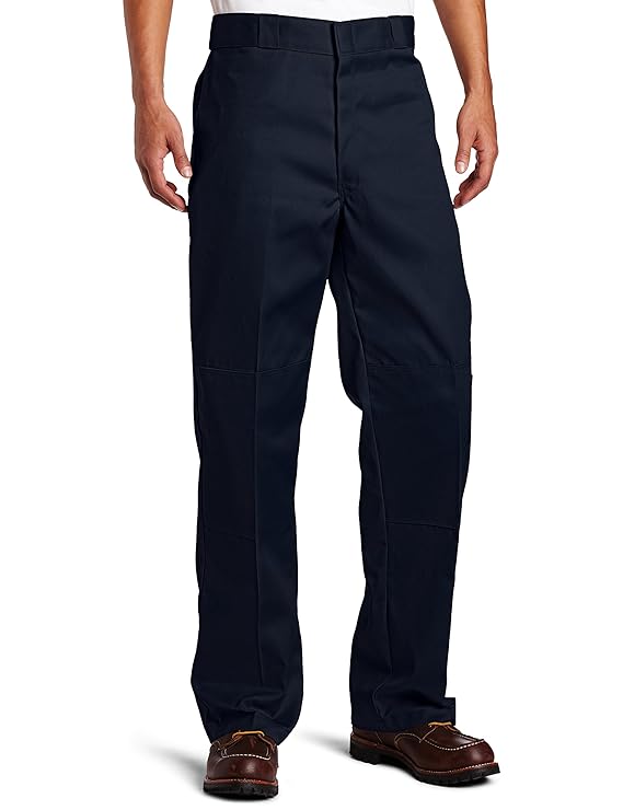 Amazon.com: Dickies 34 Inch Inseam Loose Fit Double - Knee Work Pants, Dark Navy, 34: Work 