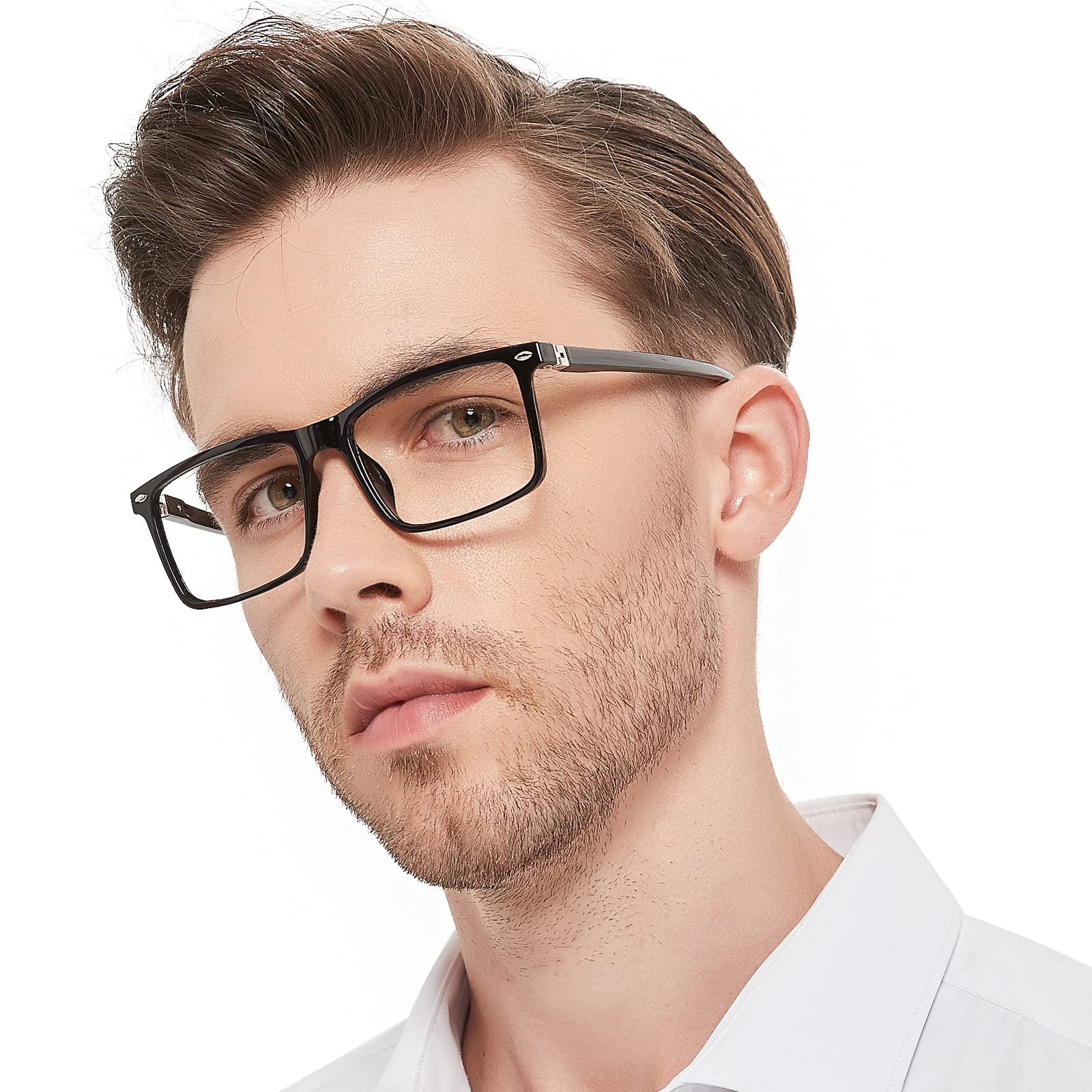 MARE AZZURO Large Square Reading Glasses +1.25 Men
