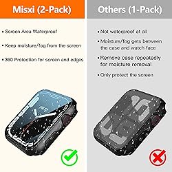 Misxi [2 Pack] Waterproof Case with Button Designed