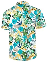 Hawaiian Shirts for Men Casual Summer Beach Shirt