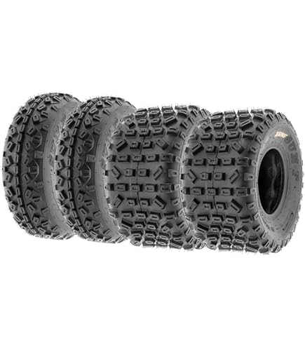 Amazon.com: SunF XC 19x7-8 Front & 18x10.5-8 Rear ATV UTV Knobby