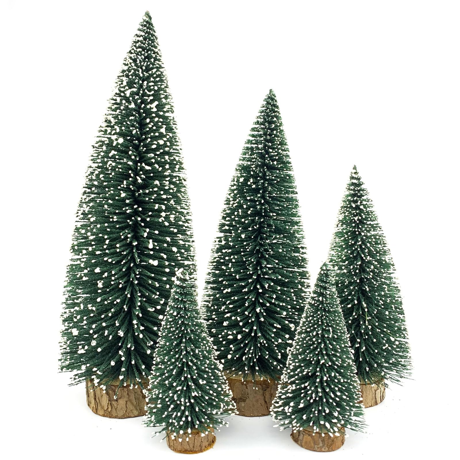 Small Christmas Tree,Mini Christmas Tree, Small Pine Tree with Wooden Bases for Xmas Holiday Party Home Tabletop Tree Decor(Green)