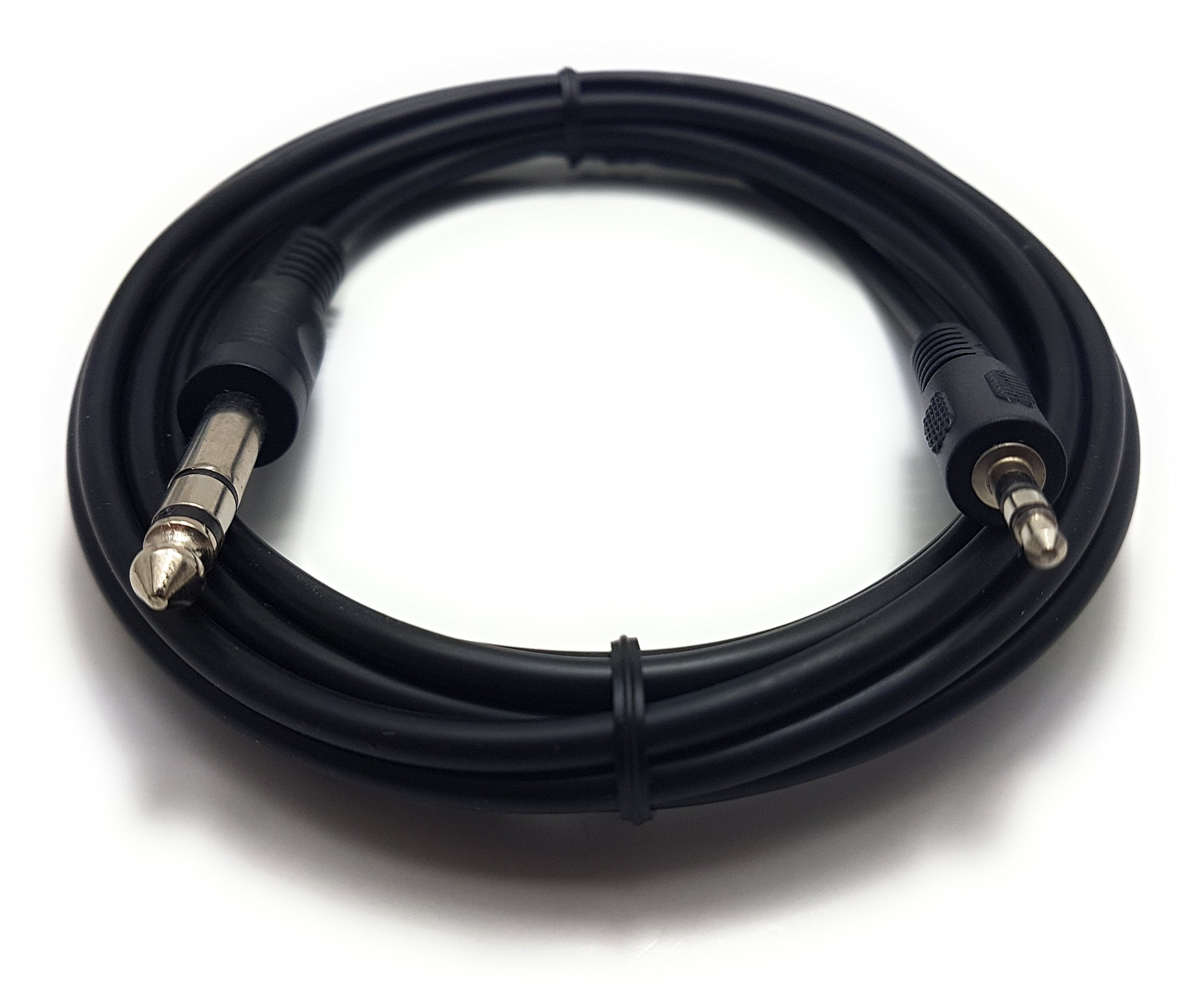 MainCare 5m Black 3.5mm Stereo Jack to Single 6.35mm (1/4) Stereo Jack Cable