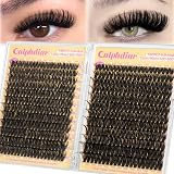 calphdiar Lash Clusters 60D+80D 480pcs 10-18mm Fluffy D Curl DIY Volume Lashes view 1