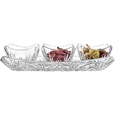 Godinger Dublin Square 4 Piece Tray Set