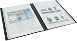 Rapesco 1650 Germ-Savvy Antibacterial A4 36-Pocket Hardcover Folder Black view 3