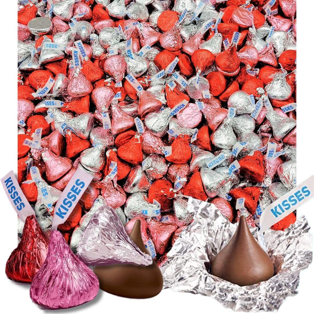 Hersheys Kisses Milk Chocolate Candy - Red and