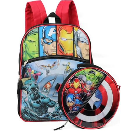 avengers lunch bag with bottle holder