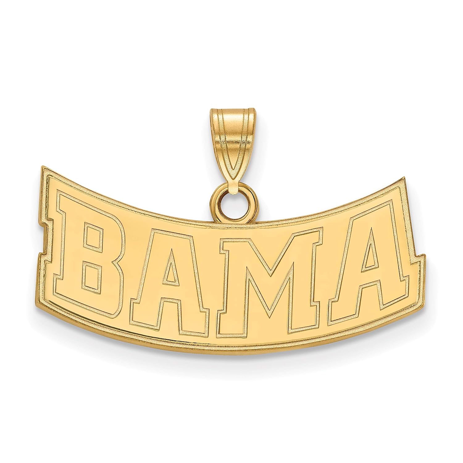 Supply Quality Product University Of Alabama Crimson Tide Bama School Name Pendant In Gold Plated Sterling Silver 10x25mm Clothing Up To 60 Discount Csdcanteen Com