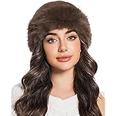 Aiphamy Women's Faux Fur Fluffy Bucket Hat Winter Warm Fuzzy Mongolian Hat Fisherman Cap Beanie