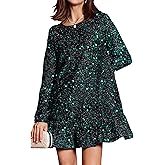 RED DOT BOUTIQUE 847 - Long Sleeves Multi Color Glitter Sequin Bodycon Nightclub Party Short Dress