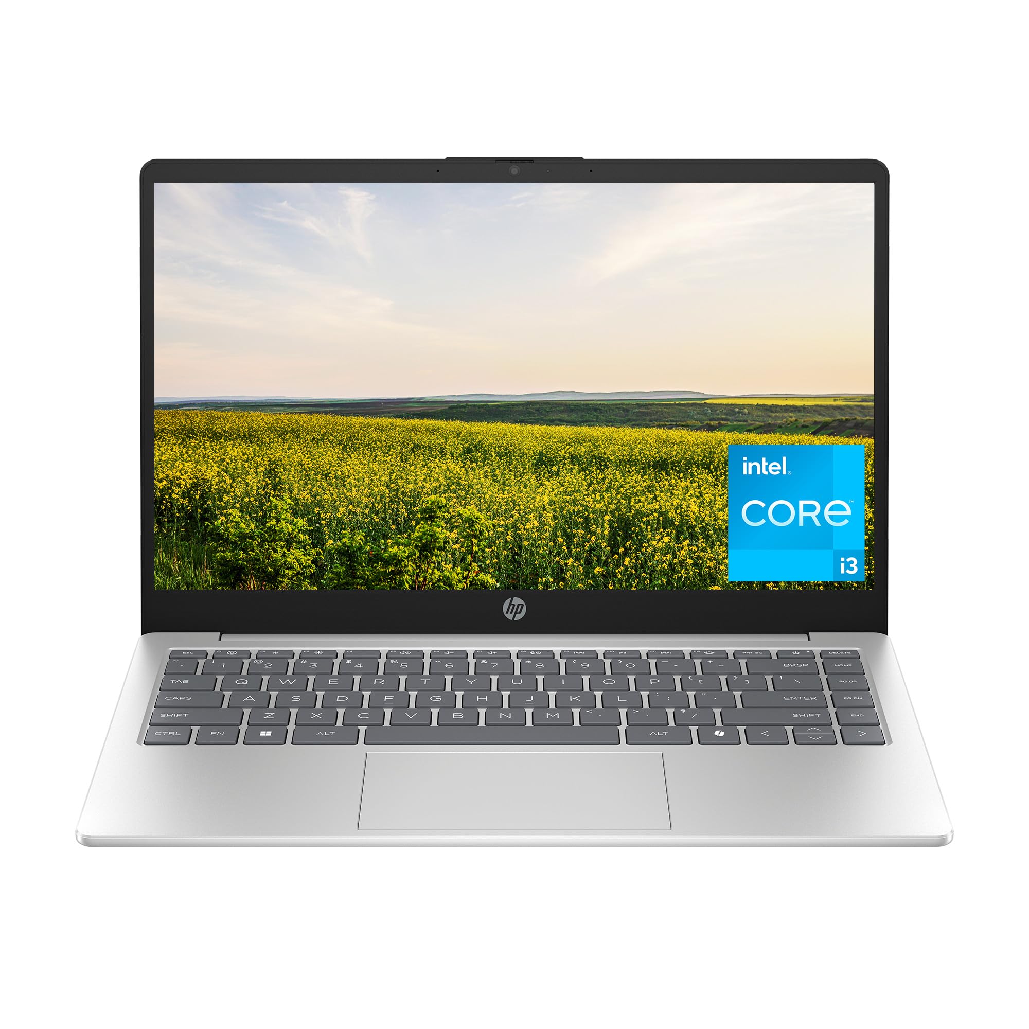 Photo 1 of (LOCKED TO PREVIOUS OWNER) HP 14 inch Laptop, HD Display, Intel Core i3-N305, 8 GB RAM, 256 GB SSD, Intel UHD Graphics, Windows 11 Home in S Mode, Natural Silver, 14-ep0299nr