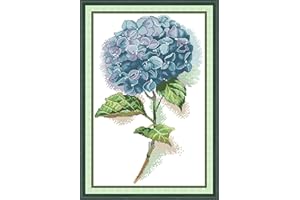 CROSSDECOR Stamped Cross Stitch Kits DIY Flower Series Cross Stitch for Adults Beginners Stamped Needlecrafts Kits for Home Wall Decor