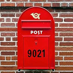 Mailbox Numbers for Outside, 4 Sets Large 4 inch