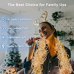 200 LED 66FT Christmas String Lights