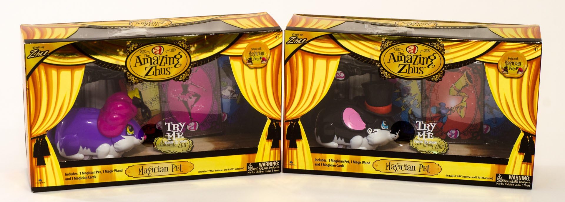 Cephia Interactive Zhu Magician Pet Toys Bundle - Amazing Madame Zhu & The Great Magician Zhu (2 Box Set)