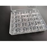 HONEYSEW Plastic Bobbins for Singerr Heavy Duty Sewing Machine 44S 4411, 4423, 4452, 5511, 5523, 5532 (25PCS/Box)