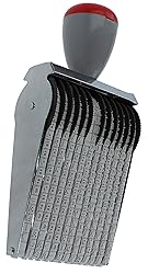 ExcelMark 13 Digit Roller Rubber Stamp - Alphabet