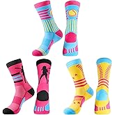 Jeasona Athletic Socks for Teen Girls Gifts for Teenager Women Team Volleyball Softball Stuff Accessories