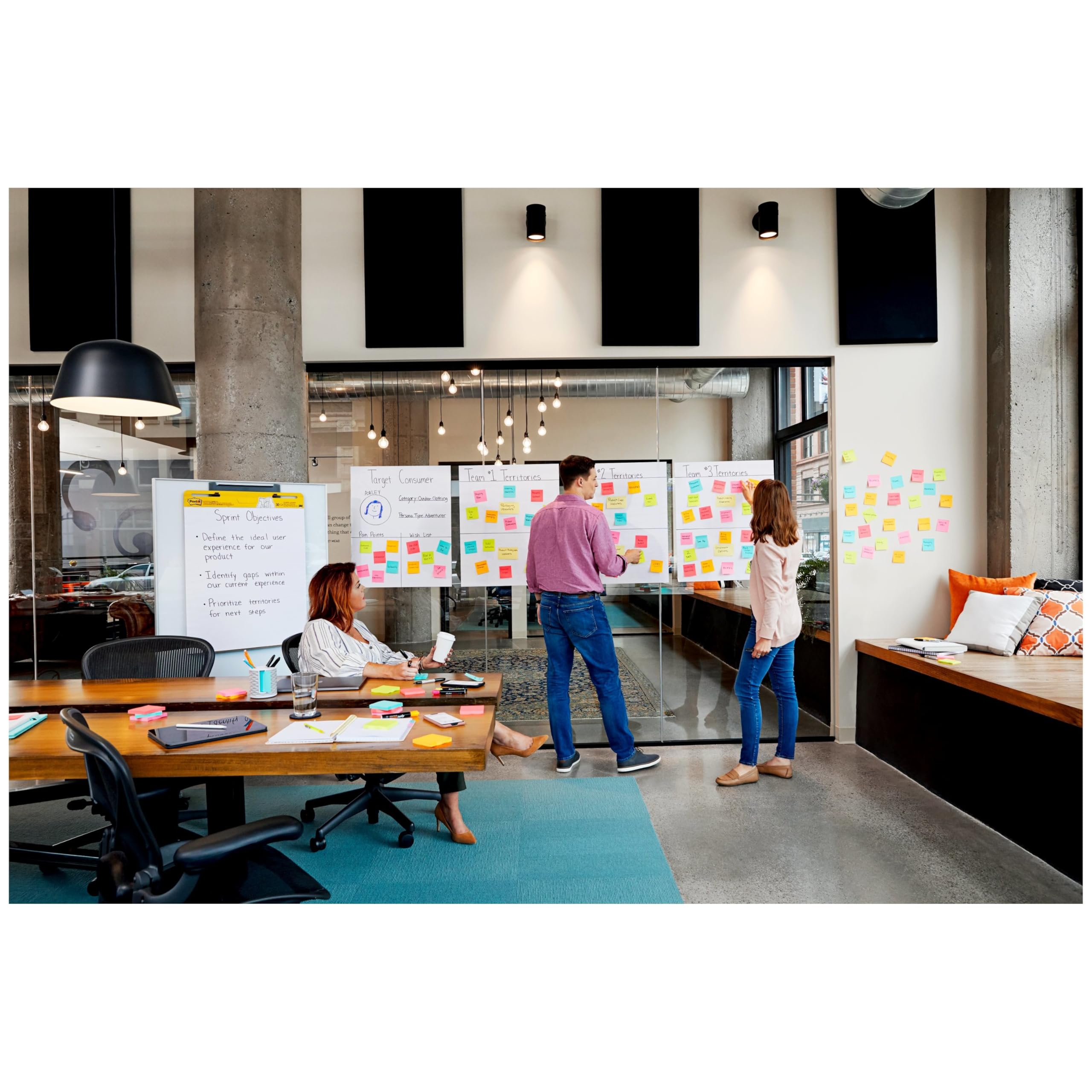 Post-it Super Sticky Easel Pad 25 x 30 Inches 30 Sheets/Pad 2 Pads (560) Large White Grid Premium Self Stick Flip Chart Paper Super Sticking Power