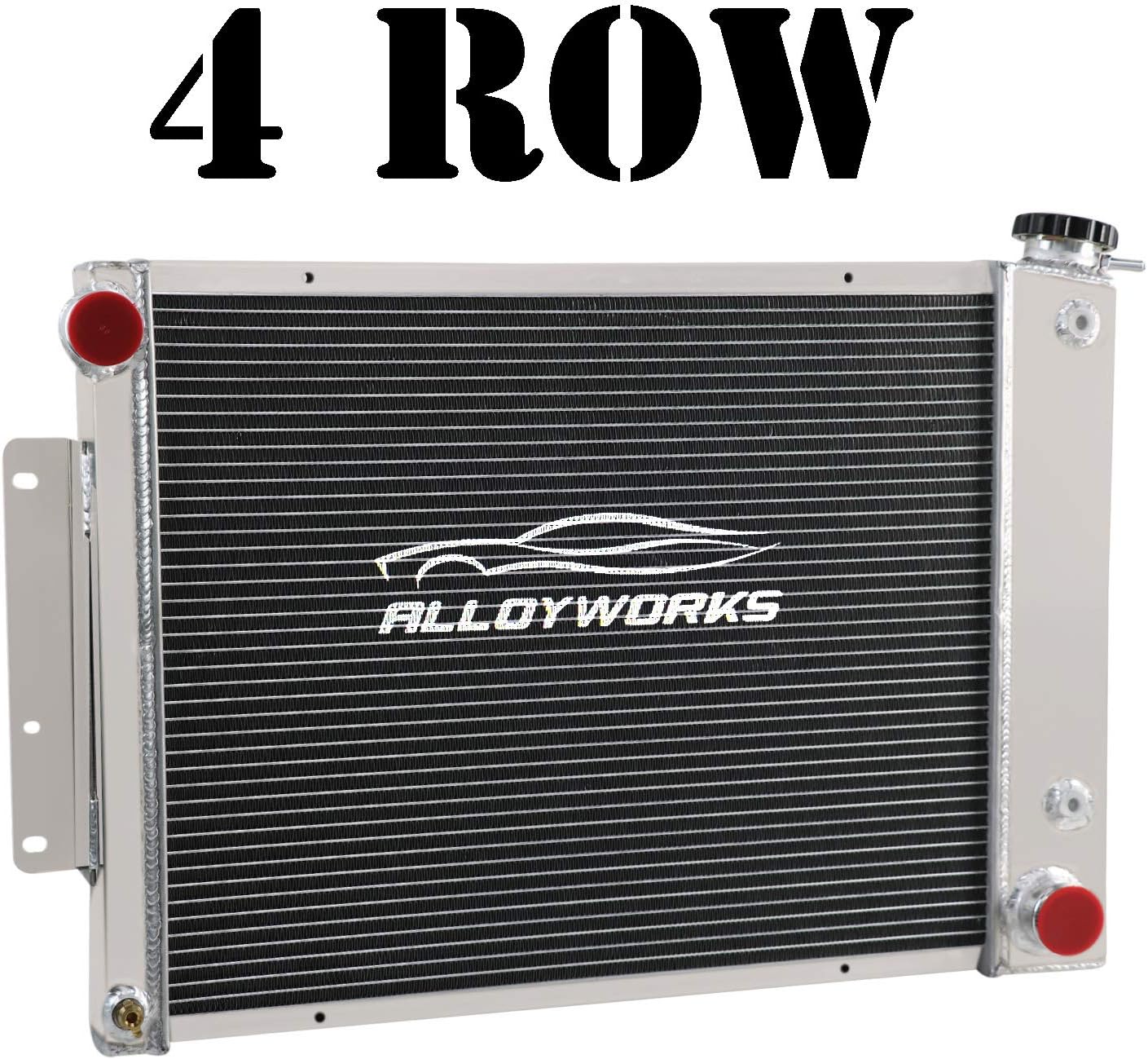 ALLOYWORKS 4 Row Core Full Aluminum Radiator For 19671969
