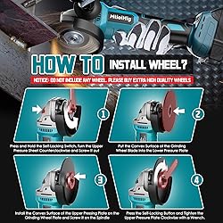 Cordless Angle Grinder for Makita 18v