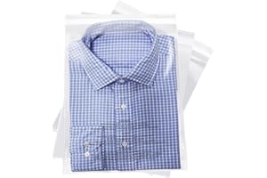 iMailer - 100 Pcs - 10" x 13" Clear Poly Bags for Clothing - Self Seal Suffocation Warning Plastic Poly Bags 1.6 Mil for Ship