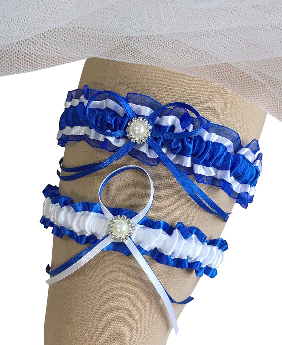 MerryJuly Wedding Garter Toss Away Bridal Garter Belt Set